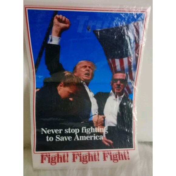 Lot Of 7 Trump Iron On Transfers For T-Shirts 2024 Crafts NIP - Picture 2 of 5